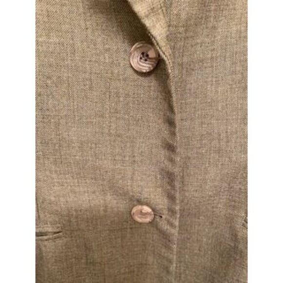 Alfred Dunner Women's Blazer Size 18 Tan Polyester Button Front Classic Fit Jack - Picture 8 of 15